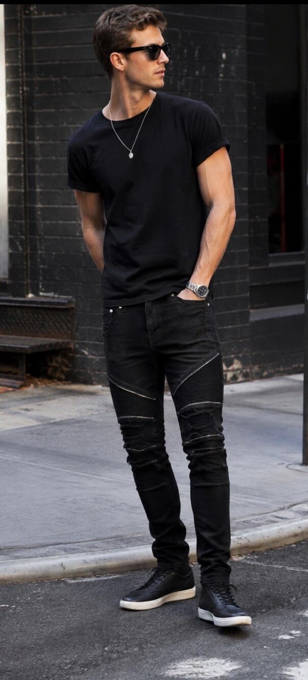 PacSun Mens Black Stacked Skinny Fit Jeans Ripped 30x30 Y2K Grunge Punk Rocker